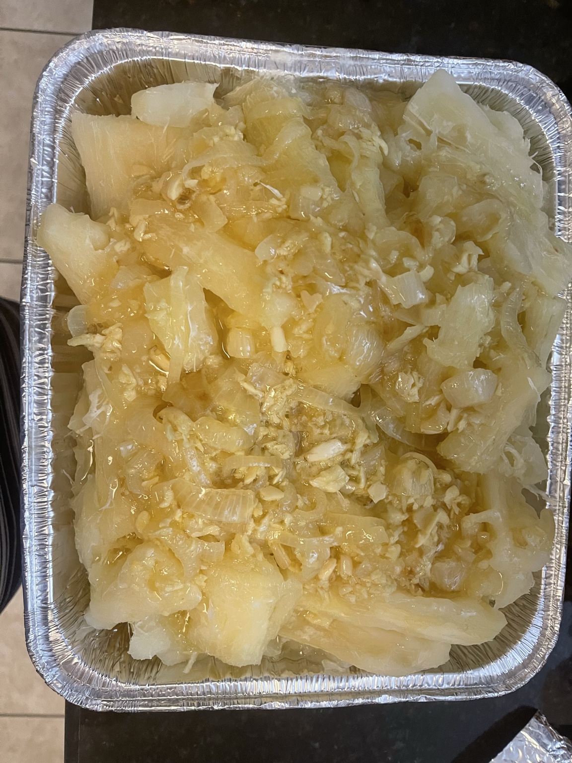 Yuca con mojo